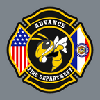 Advance Fire Department custom leather patch on Richardson hat