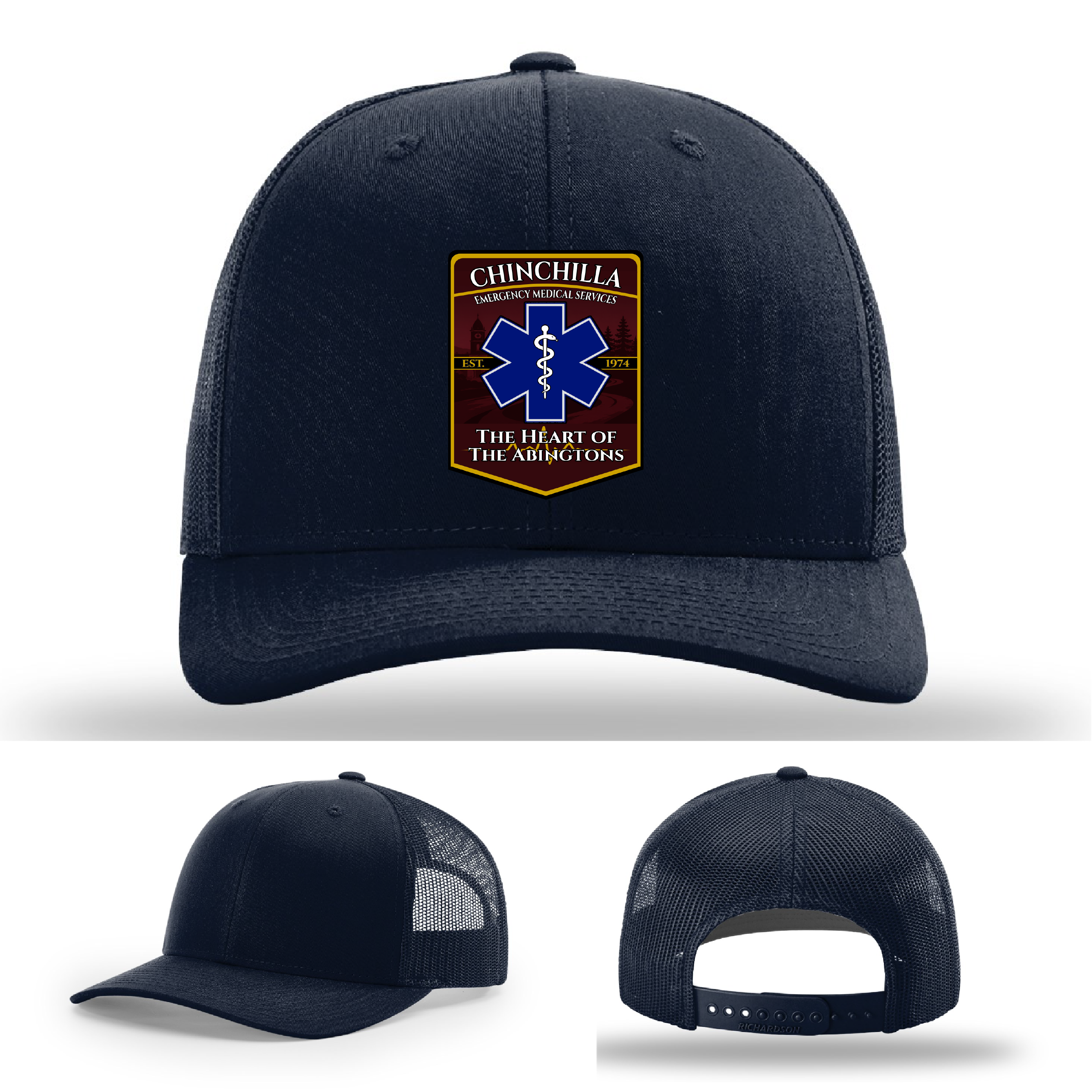 Chinchilla EMS Leather Patch Hat