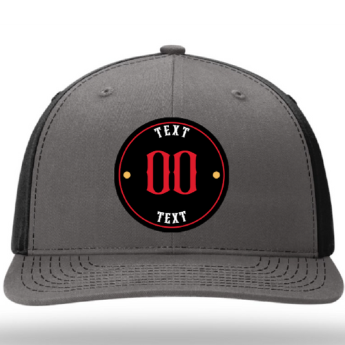 Custom leather patch hat with full color logo – personalized design upload