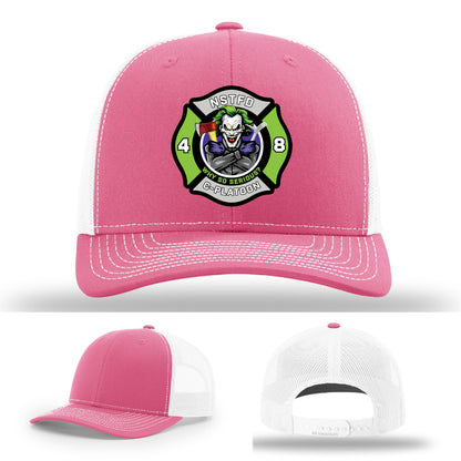 North Strabane Fire Department fire crew leather patch hat