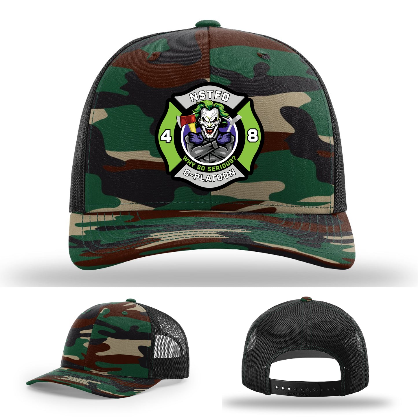 custom firefighter hat made for North Strabane Fire Department firefighters