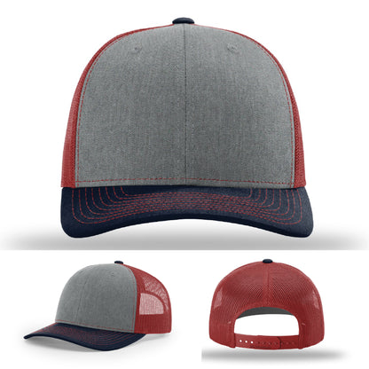 Custom hat design with leather patch for business marketing