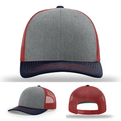 Leather patch hat with personalized company logo