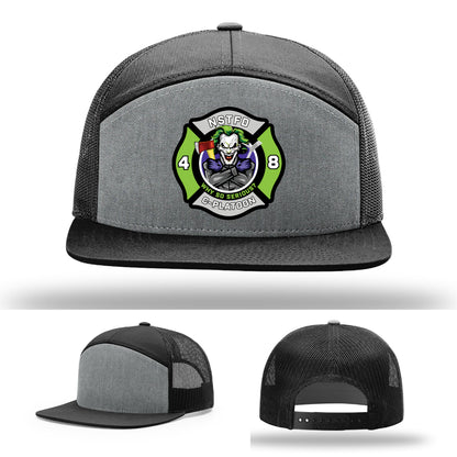first responder leather patch hat supporting North Strabane Fire Department fire service
