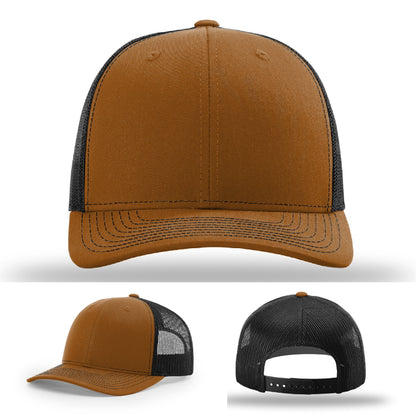 Clean leather patch hat designed for small businesses