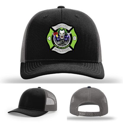 North Strabane Fire Department fire crew leather patch hat