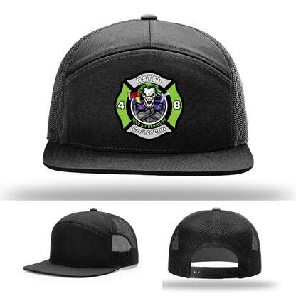 North Strabane Fire Department fire crew leather patch hat