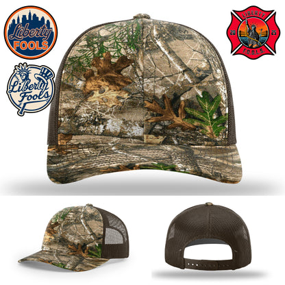 Liberty City FOOLS firefighter hat logo variants – three FOOLS icons shown for hat selection.