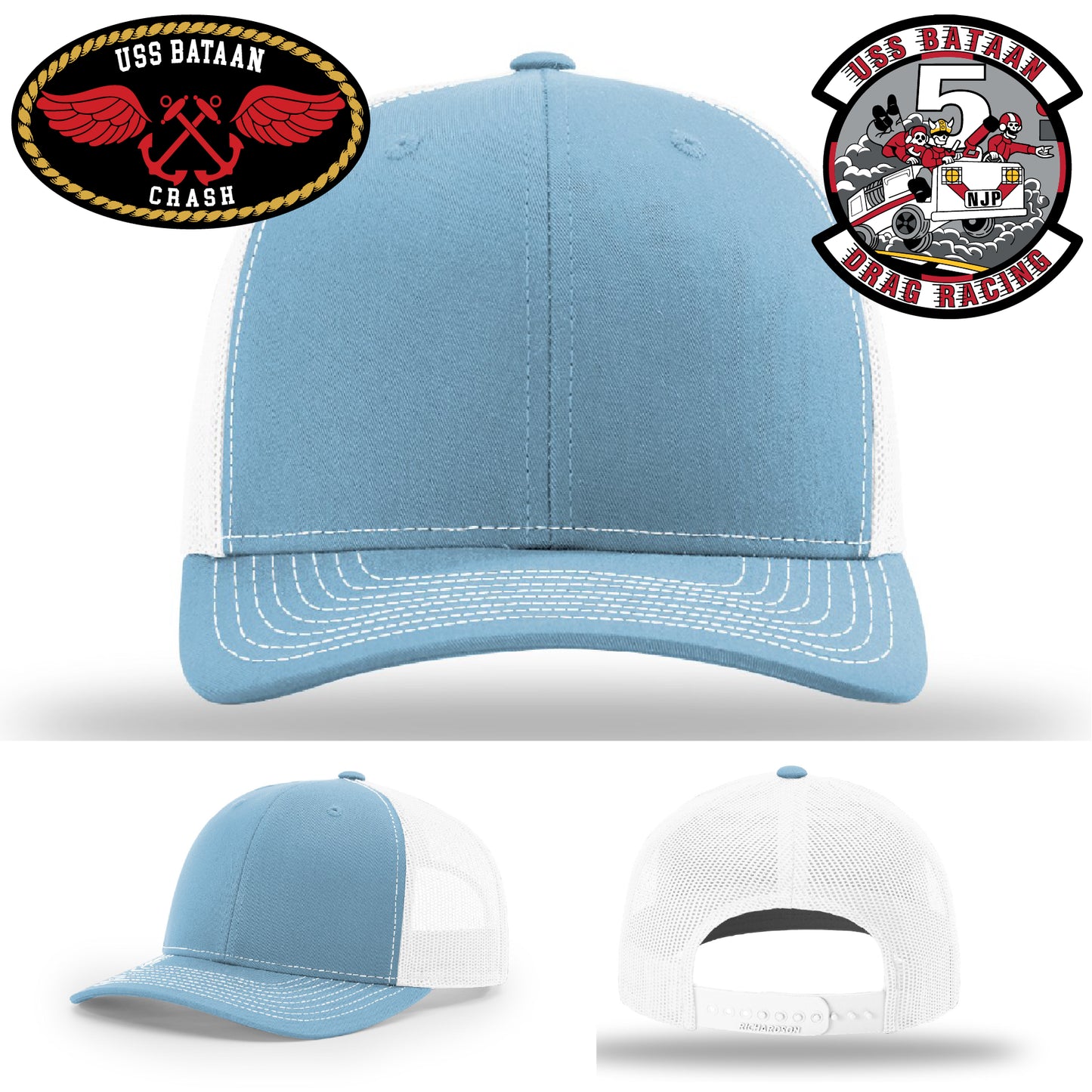 USS Bataan patch hat for patriotic apparel collections