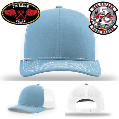 USS Bataan patch hat for patriotic apparel collections