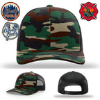 Liberty City FOOLS firefighter hat logo variants – mockup image of FOOLS hat logo placement.