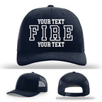 classic fire department lettering layout embroidered hat example 26