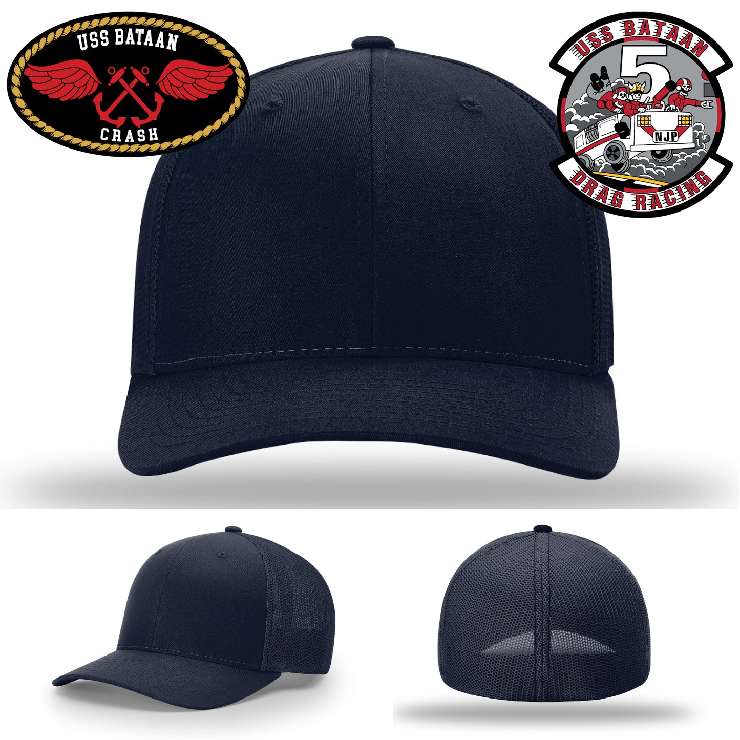 USS Bataan themed custom patch hat for gift giving