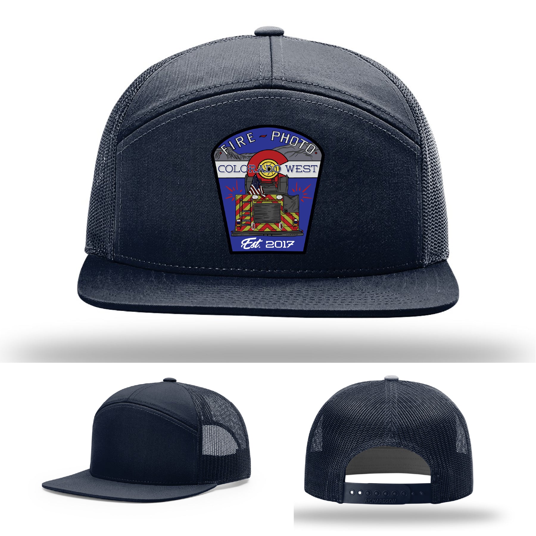 Fire department hat showcasing design celebrating firefighter photographers – custom firefighter hat