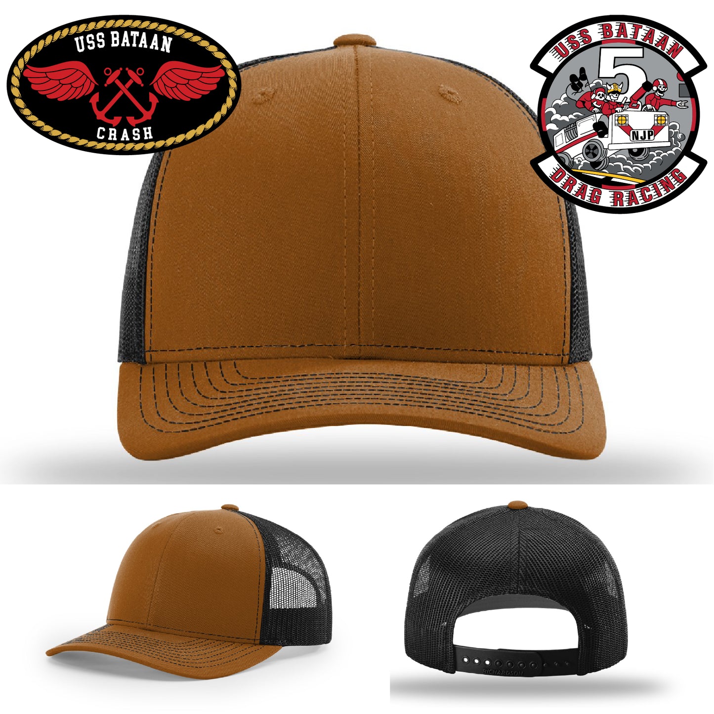 Custom hat honoring USS Bataan naval service