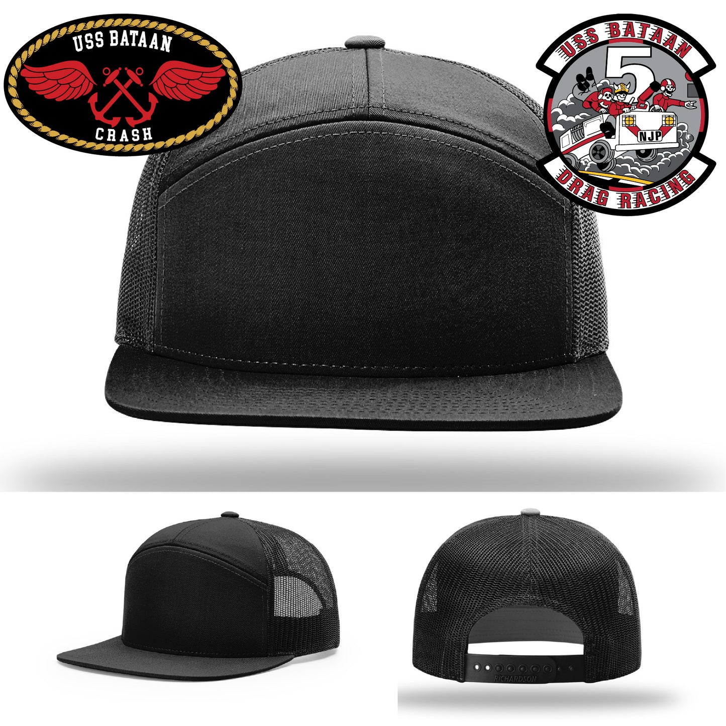 High-quality USS Bataan hat with personalized branding