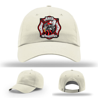 Hornets Nest firefighter hat crafted with custom patch
