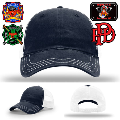 Engine patch design hat for department crew customization