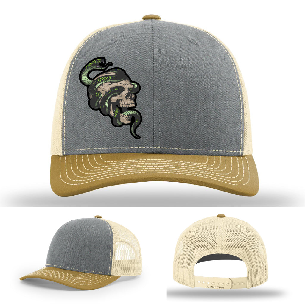 Serpent Skull Leather Patch Hat Snake gallery view thirty nine