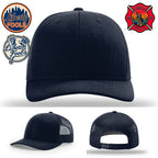 Liberty City FOOLS firefighter hat logo variants – Richardson hat mockup with FOOLS logo variations.