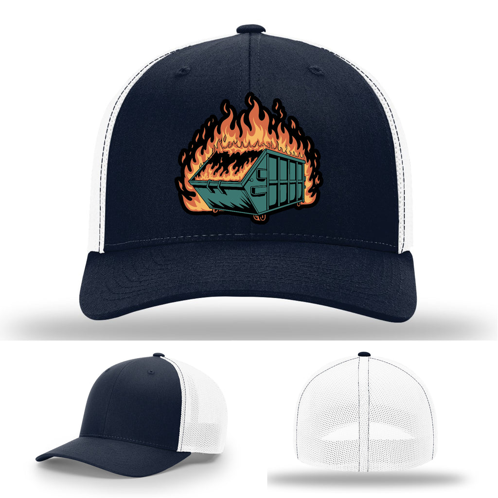 Dumpster Fire Leather Patch Hat gallery image one hundred fifty four