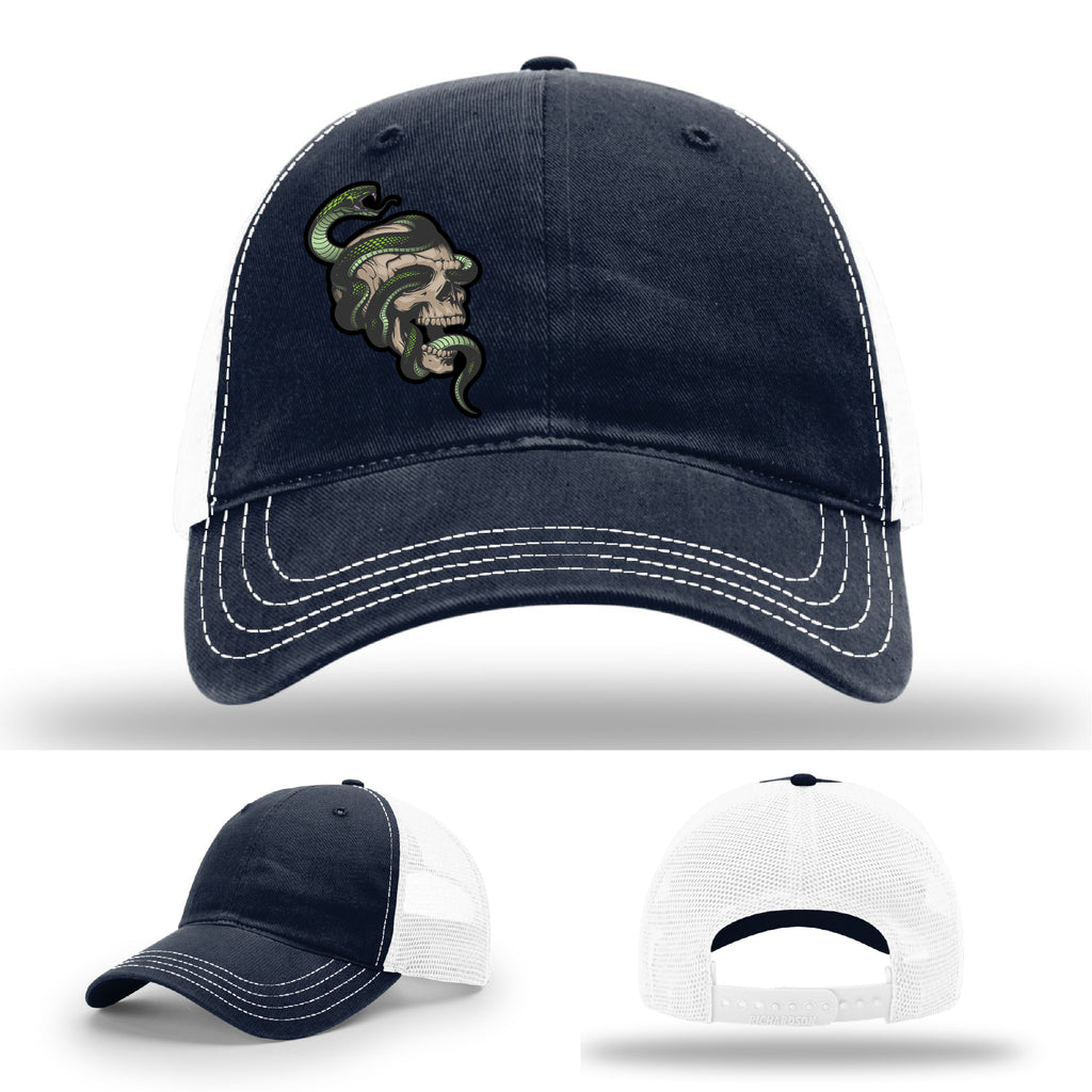 Serpent Skull Leather Patch Hat Snake gallery view twenty three
