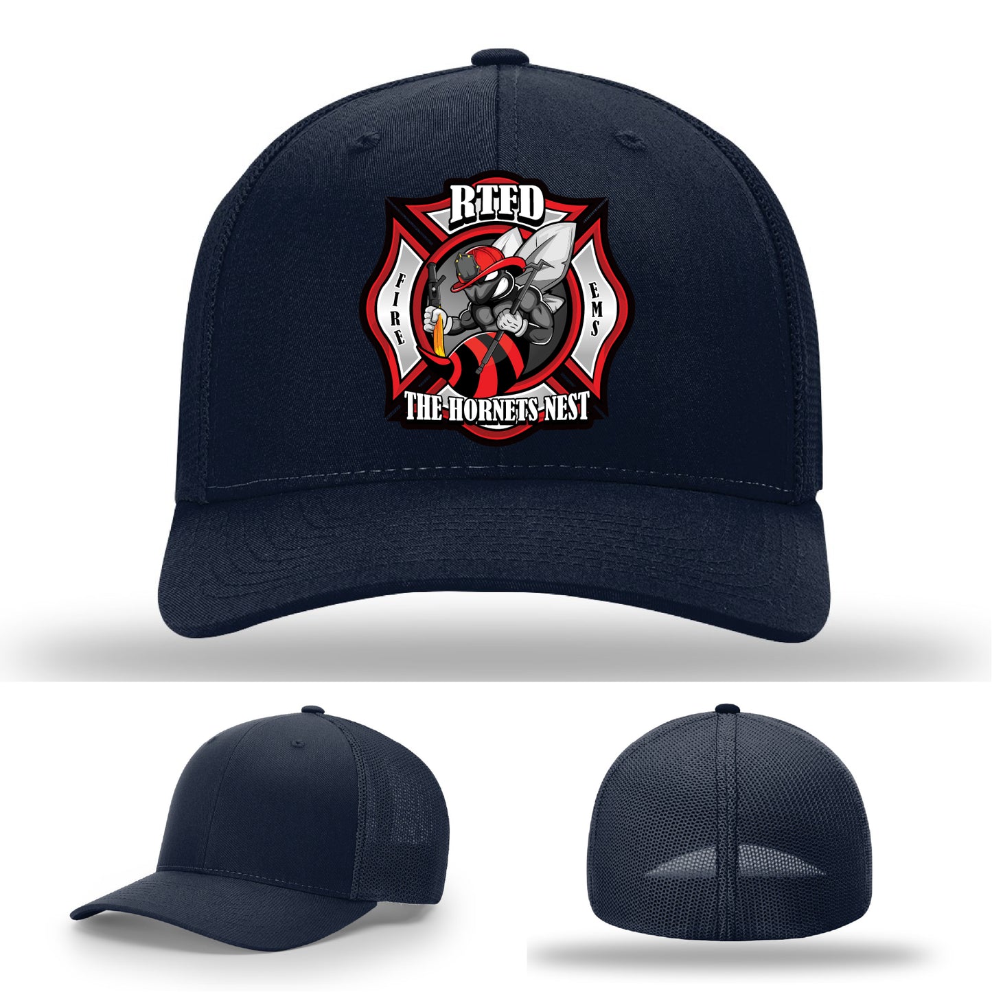 Unique firefighter station pride hat for Hornets Nest