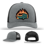 Dumpster Fire Leather Patch Hat gallery image one hundred forty five