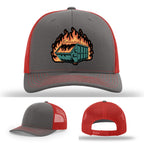 Dumpster Fire Leather Patch Hat gallery image one hundred forty one