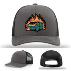 Dumpster Fire Leather Patch Hat gallery image one hundred forty