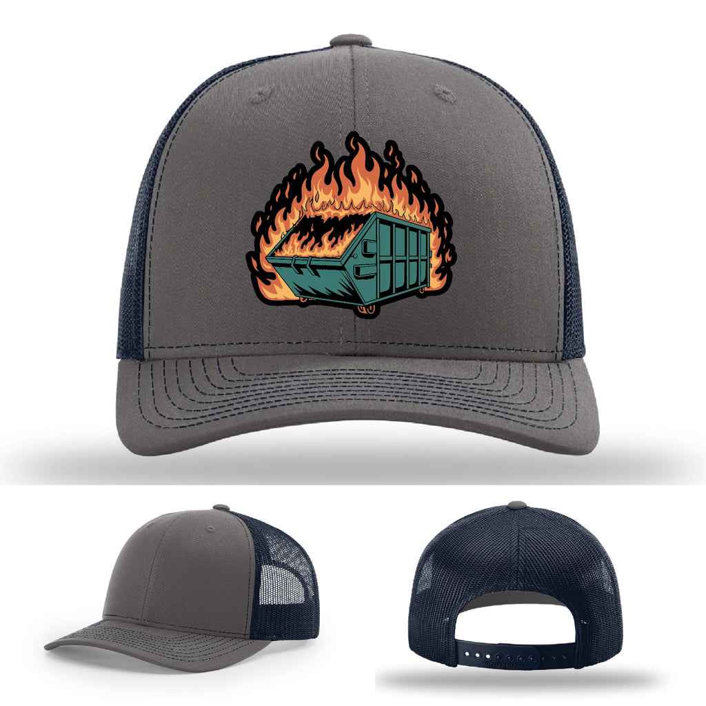 Dumpster Fire Leather Patch Hat gallery image one hundred thirty six