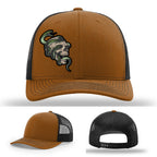 Serpent Skull Leather Patch Hat Snake gallery view five