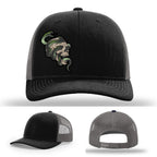 Serpent Skull Leather Patch Hat Snake gallery view four