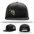 Serpent Skull Leather Patch Hat Snake gallery view two