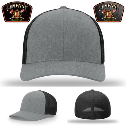 Company 14 custom fire crew hat featuring department detail – crew-approved and built to last