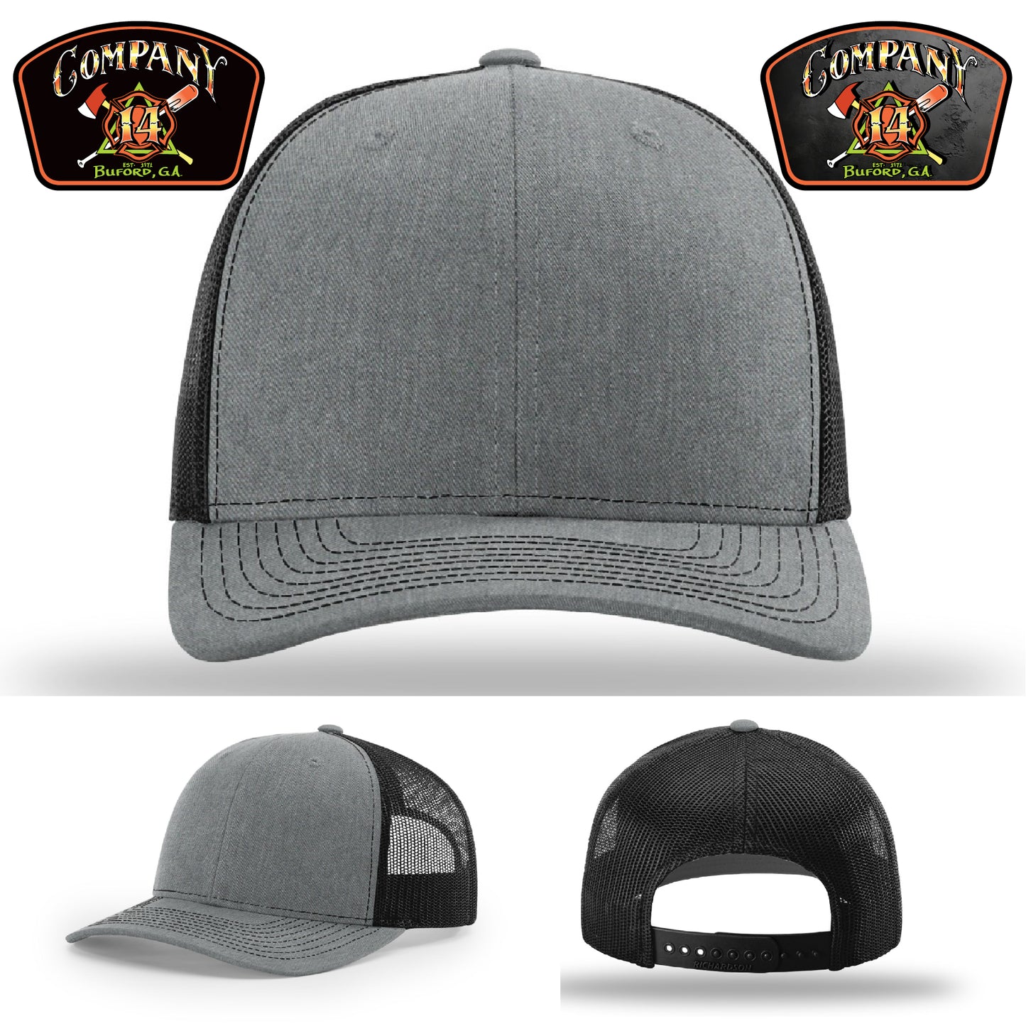 Buford GA firefighter patch hat designed for off-shift wear – perfect for station or casual wear