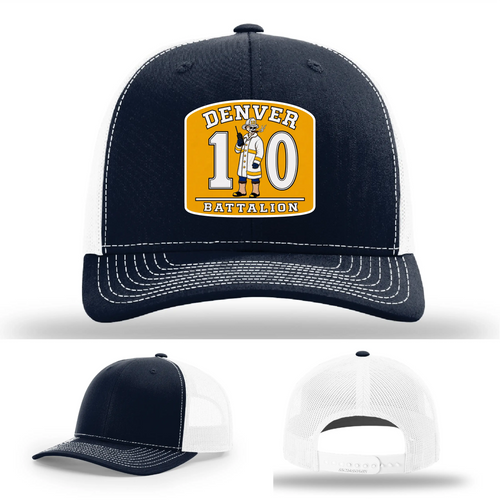 Denver Fire Department Battalion 10 leather patch hat