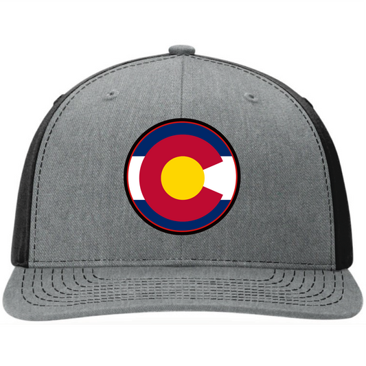 Custom leather patch hat with any U.S. state design
