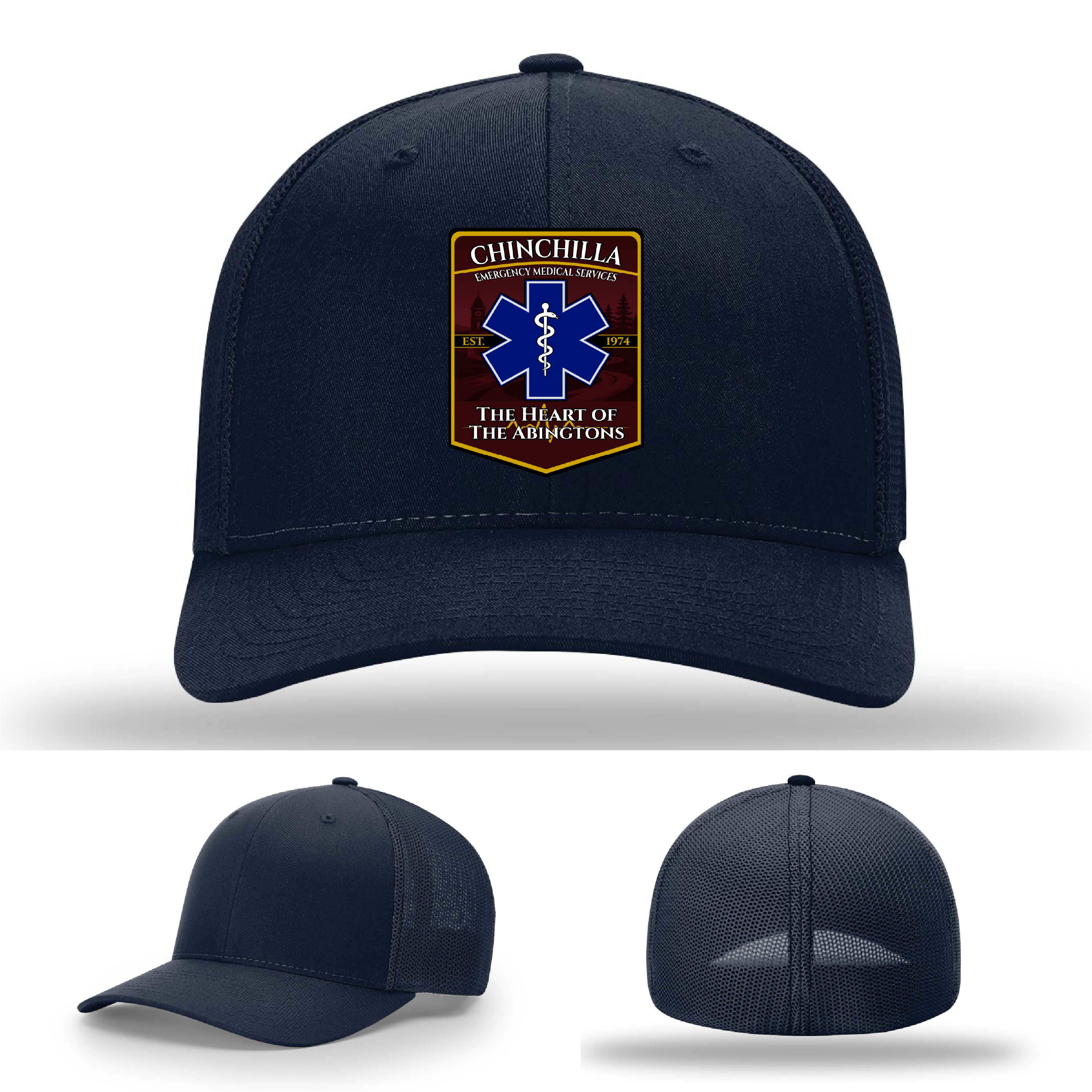 Chinchilla EMS Leather Patch Hat