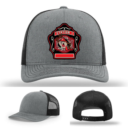 Department-specific firefighter hat for Western Taney Station 1