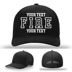 classic fire department lettering layout embroidered hat example 10