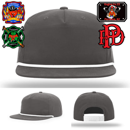 Custom department patch hat designed for firehouse unity