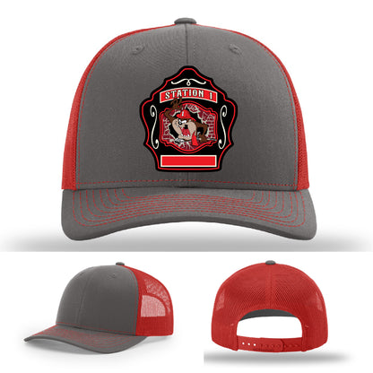 Custom firefighter hat built for Western Taney Station 1 identity