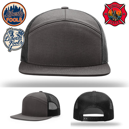 Liberty City FOOLS firefighter hat logo variants – showing different Liberty FOOLS visual styles.