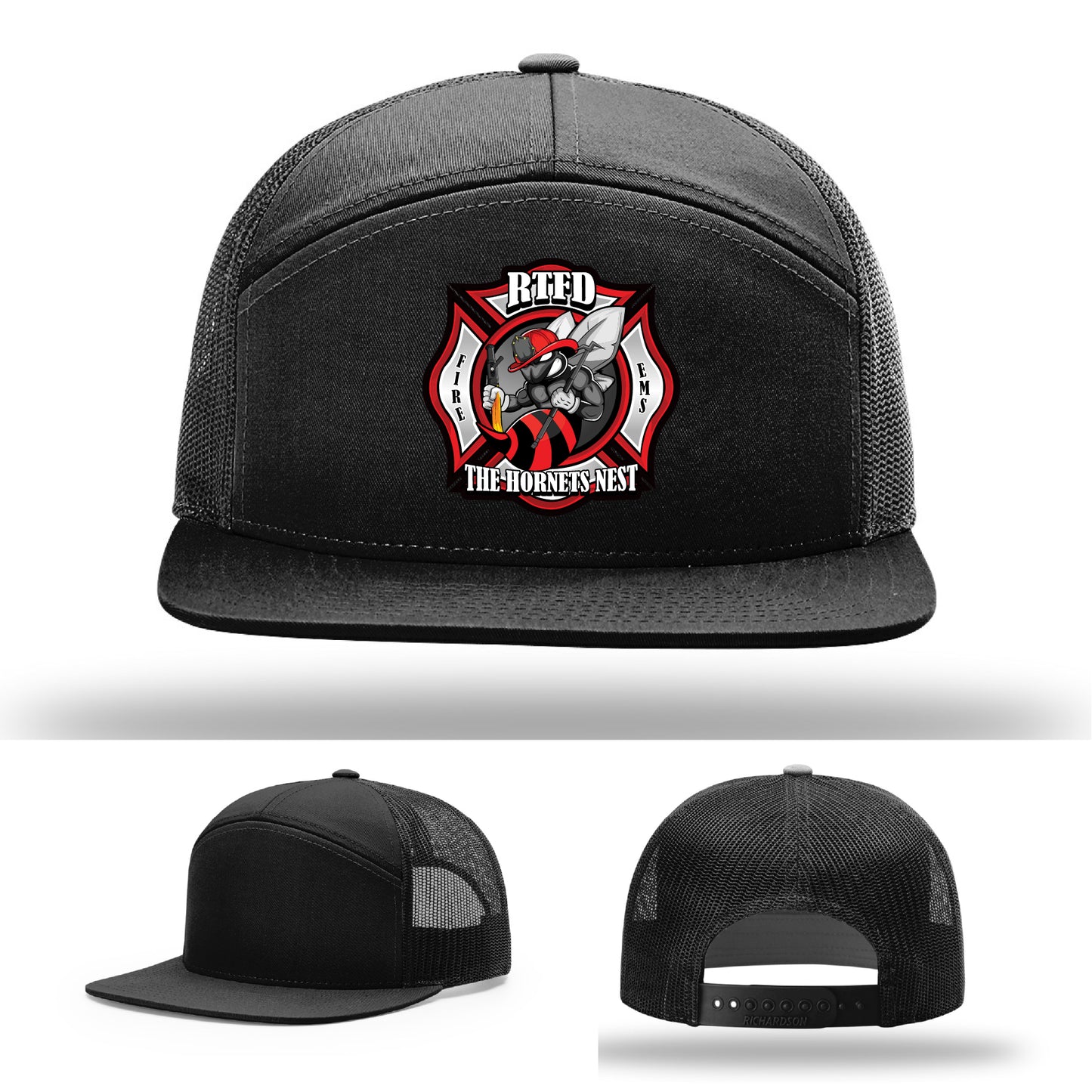 Firefighter hat custom made for RTFD Hornets Nest firehouse