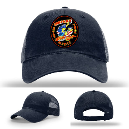 Firefighter Richardson hat with Gwinnett fire patch on Richardson-style hat