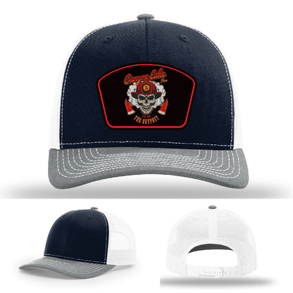 firefighter leather patch hat for Canyon Lake responders