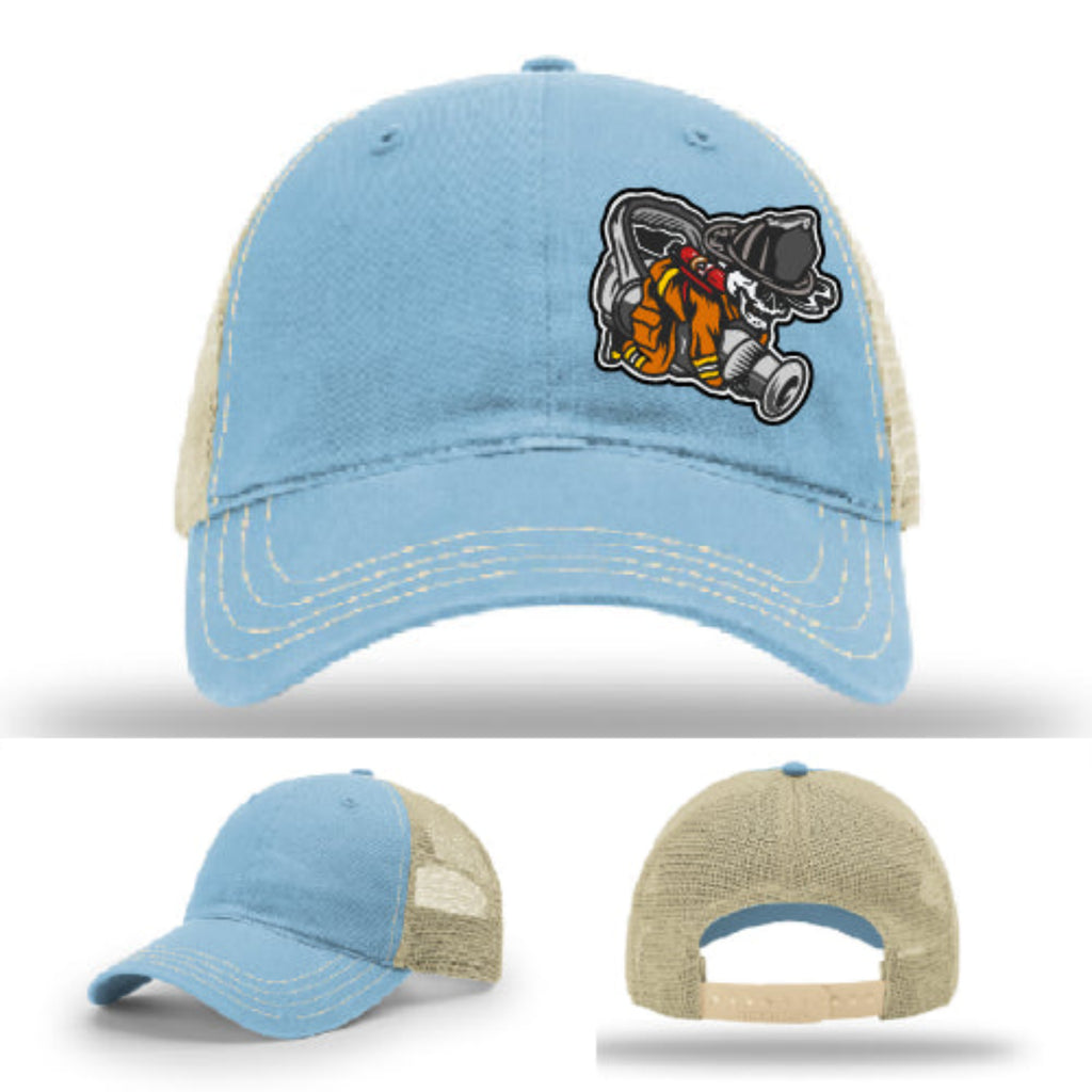 Firefighter lifestyle Richardson hat with fireman patch – not your average fireman hat—this one hits.