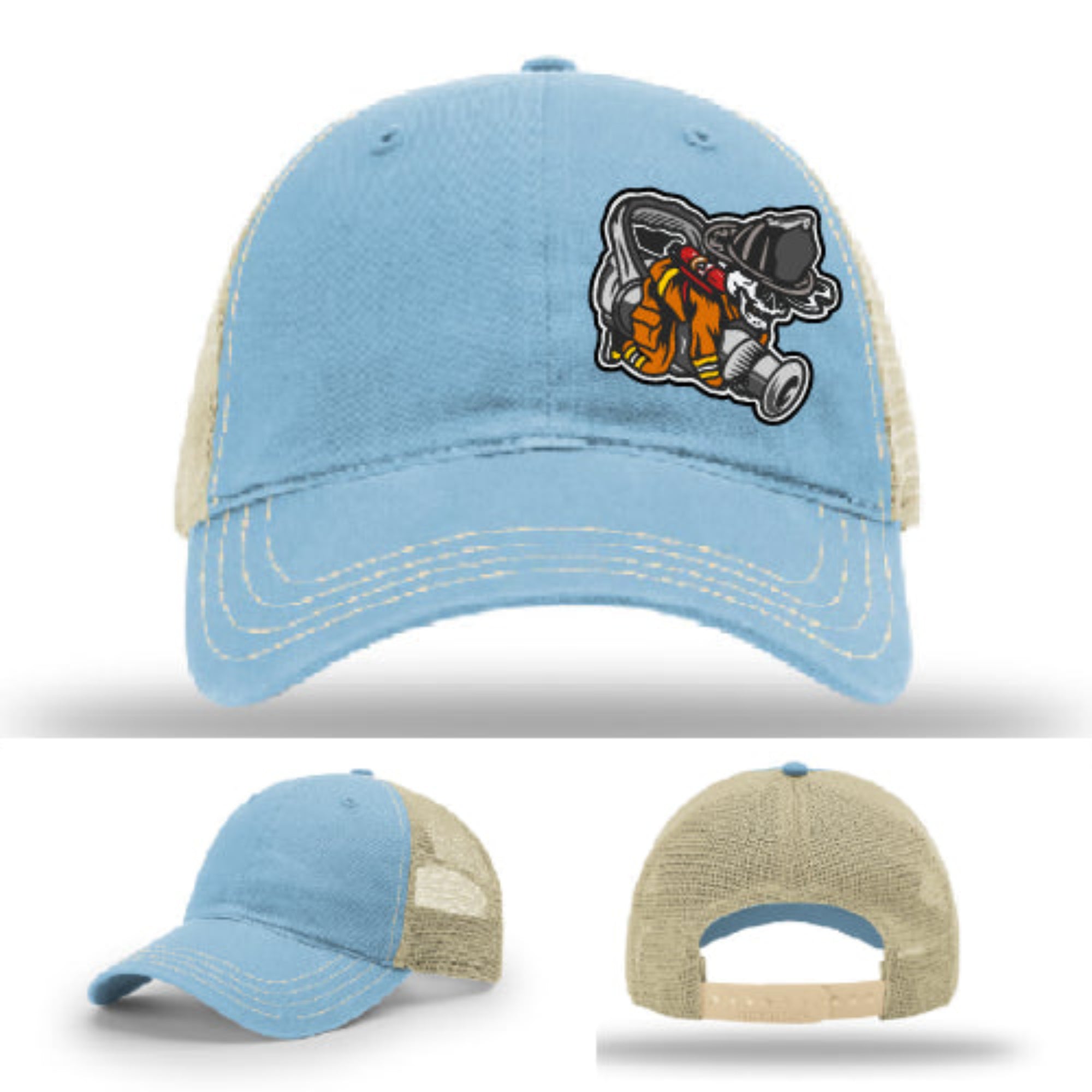 Firefighter lifestyle Richardson hat with fireman patch – not your average fireman hat—this one hits.