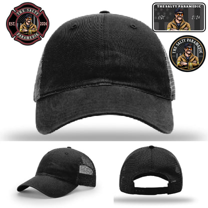 Paramedic-themed leather patch hat – The Salty Paramedic gear